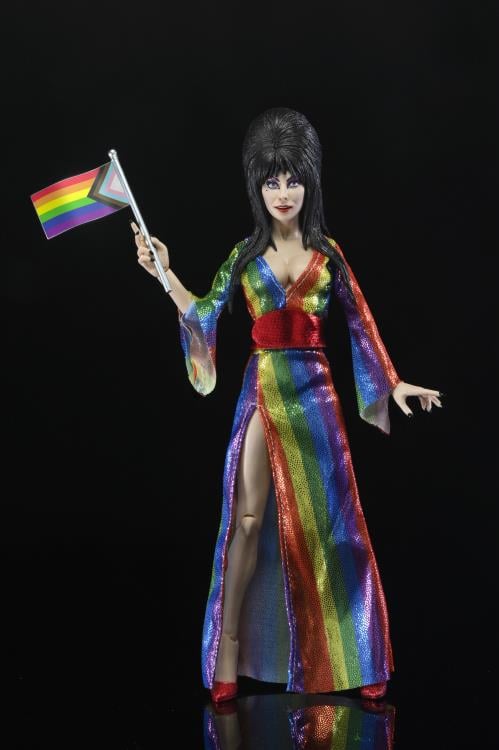 NECA Elvira Mistress of the Dark Elvira (Over the Rainbow Version) 8" Action Figure