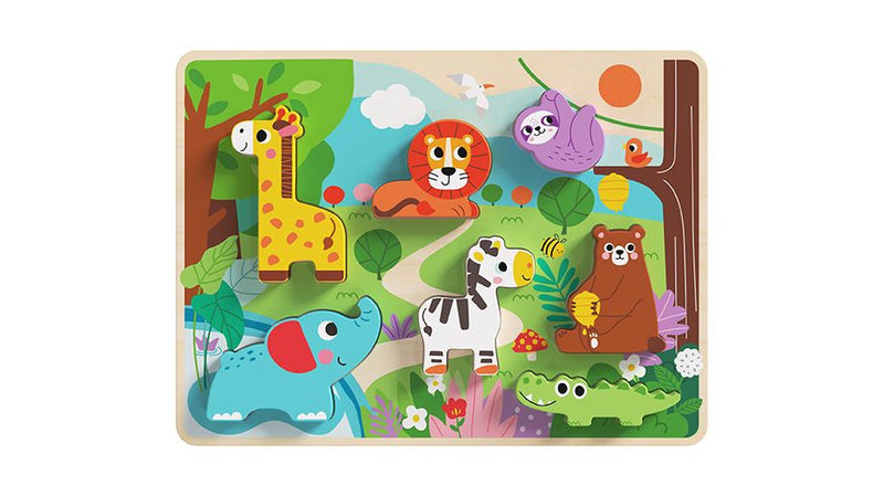Wooden Animal Chunky Puzzle - Image
