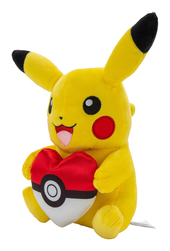 Pokemon Valentines Pikachu with Heart 8" Plush