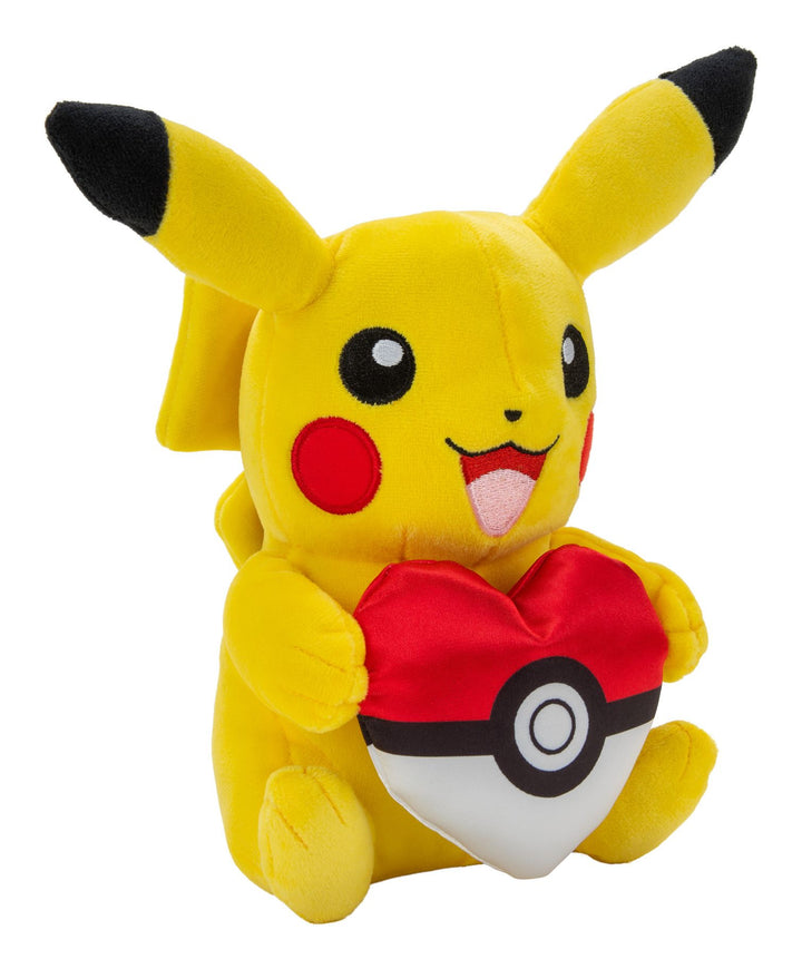 Pokemon Valentines Pikachu with Heart 8" Plush