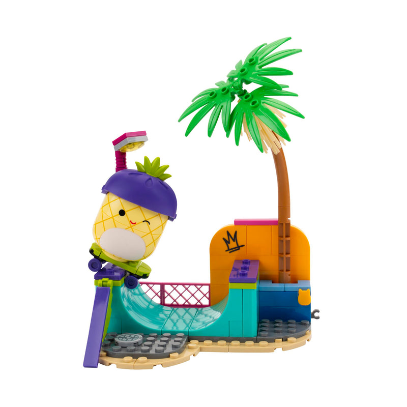 Squishmallows BLDR Maui Skatepark Building Set side angle