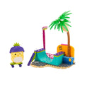 Squishmallows BLDR Maui Skatepark Building Set in use