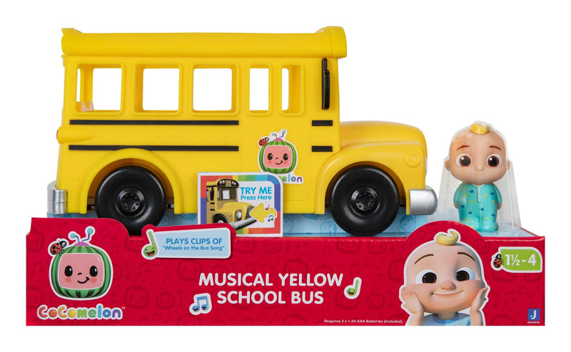 Cocomelon - Feature Vehicle Yellow School Bus, packaging shot