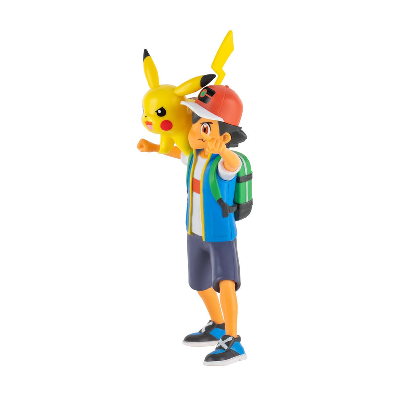 Pokemon Battle Feature Figure Ash & Pikachu, in display