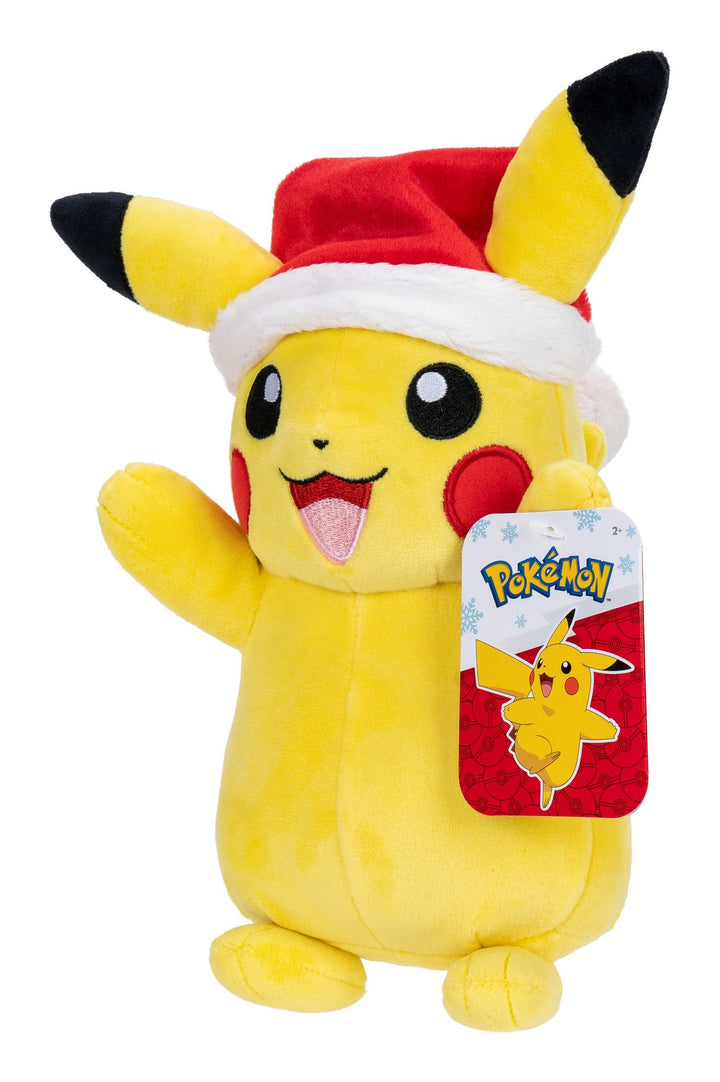 Pokemon 8in Seasonal Pikachu Plush with Santa Hat