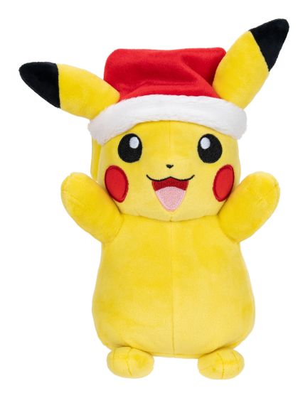 Pokemon 8" Seasonal Pikachu Plush with Santa Hat