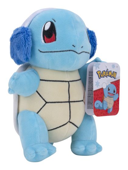 Pokemon 8" Seasonal Squirtle Plush With Ear Muffs