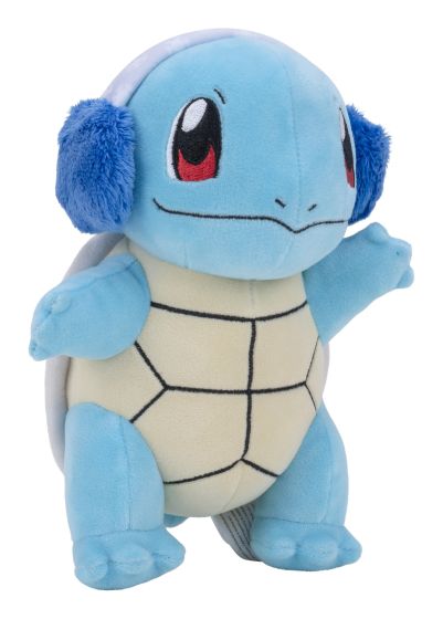 Pokemon 8" Seasonal Squirtle Plush With Ear Muffs