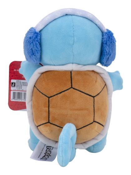 Pokemon 8" Seasonal Squirtle Plush With Ear Muffs