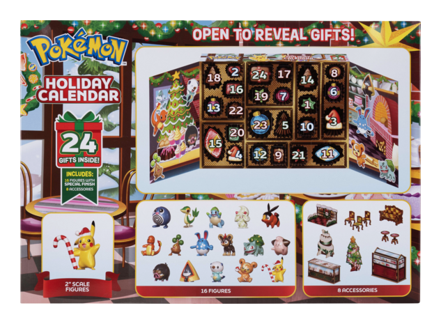 Pokemon Advent Calendar, close-up detail