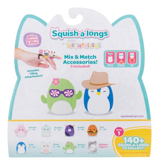 Original Squishmallows Wave 1 Squish-a-Longs Figures 8 Pack