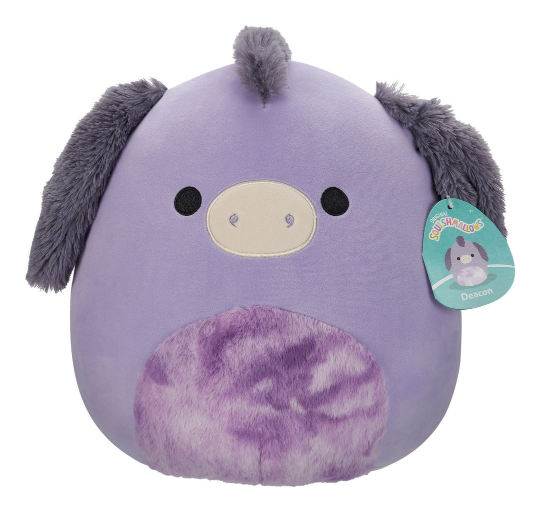 Squishmallows 12" Deacon the Purple Donkey Plush