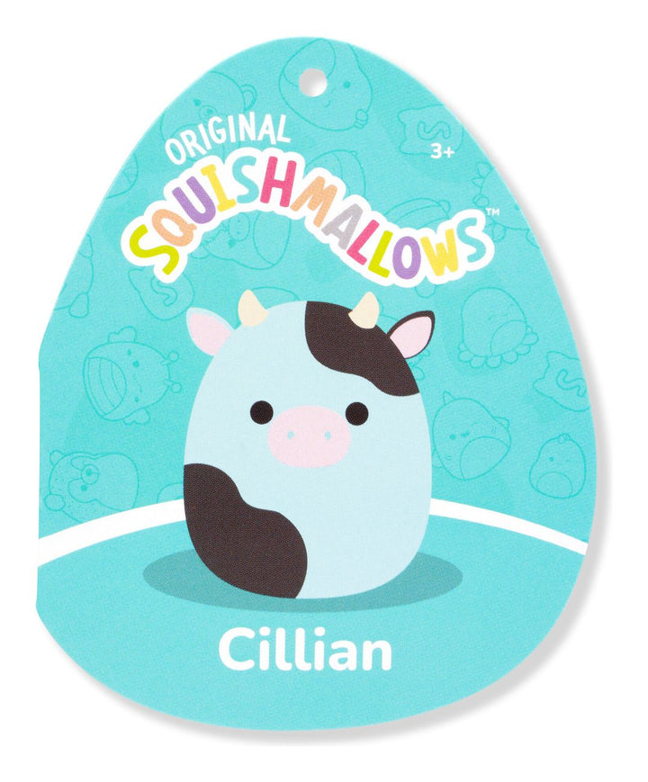 Squishmallows 20" Cillian the Blue & Black Cow