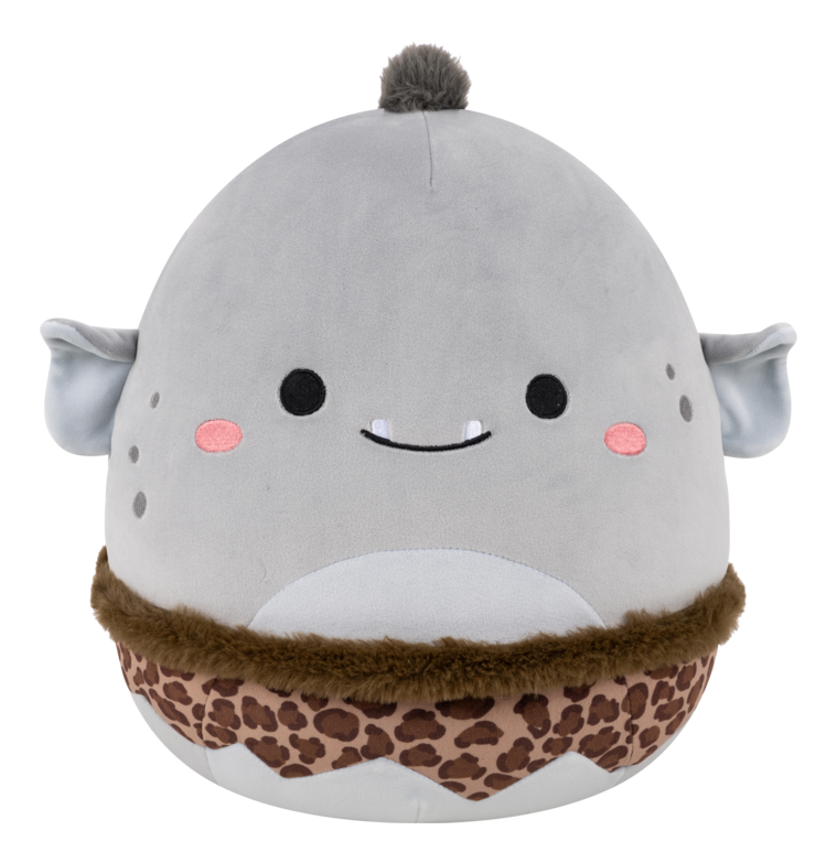 Squishmallows - 12in Booga the Grey Ogre, side angle