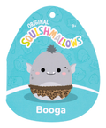 Squishmallows - 12in Booga the Grey Ogre, close-up detail