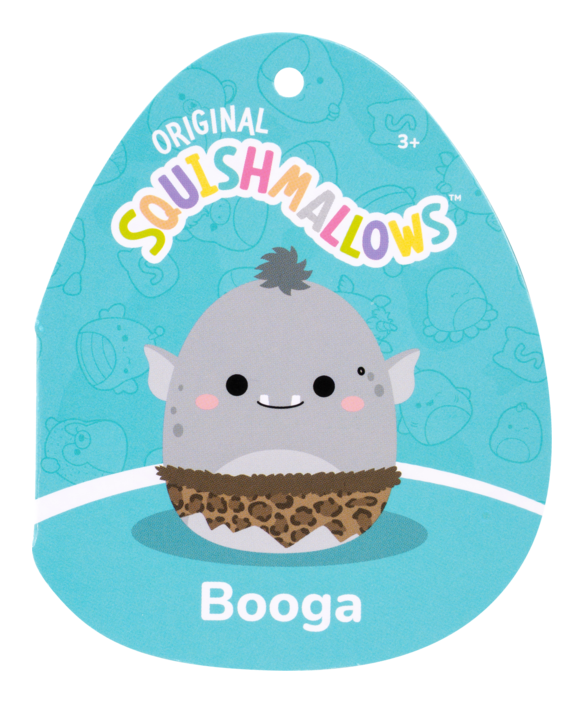 Squishmallows - 12in Booga the Grey Ogre, close-up detail