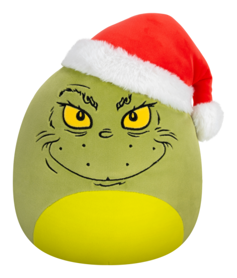 Squishmallows 8" Grinch in Santa Hat Plush