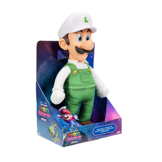 The Super Mario Galaxy Movie - 15" Posable Plush - Fire Luigi - Image