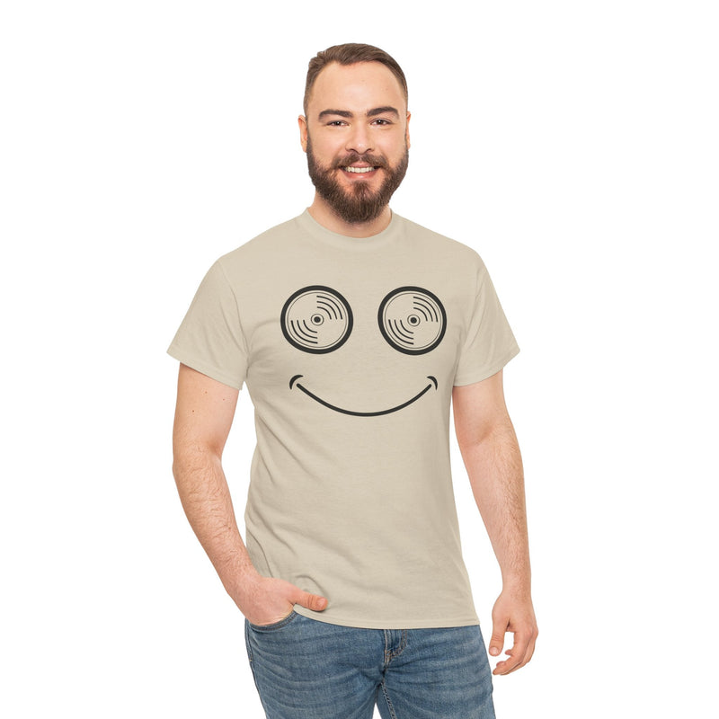 Vinyl Makes Me Happy Men's T-Shirt, side angle
