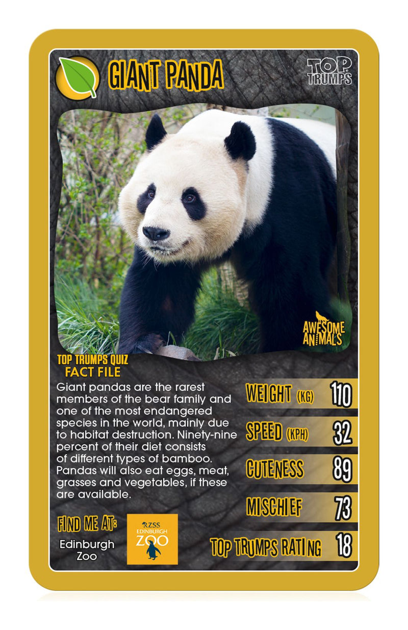 Awesome Animals Top Trumps Card Game - Image