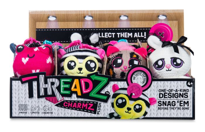 Threadz Petit Clip On Plush Assorted