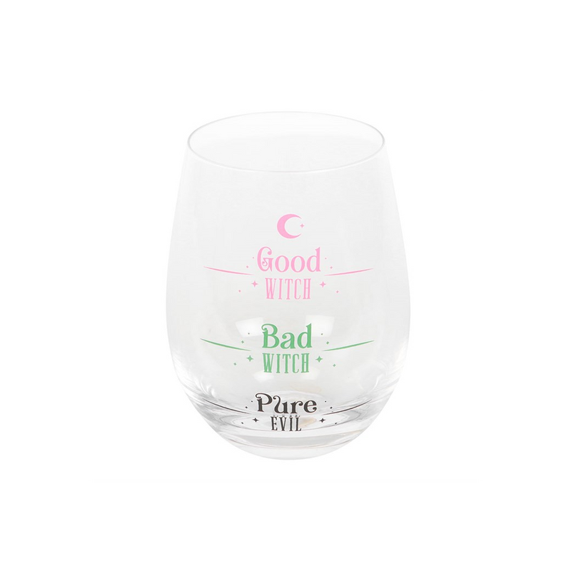 Good Witch, Bad Witch Stemless Glass