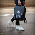 Wednesday Addams Black Nevermore Academy Backpack, alternate view