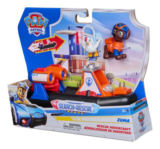 Paw Patrol Search & Rescue Zuma Rescue Hovercraft Water Vehicle with 2 Figures