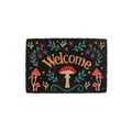 Black Mushroom Welcome Doormat