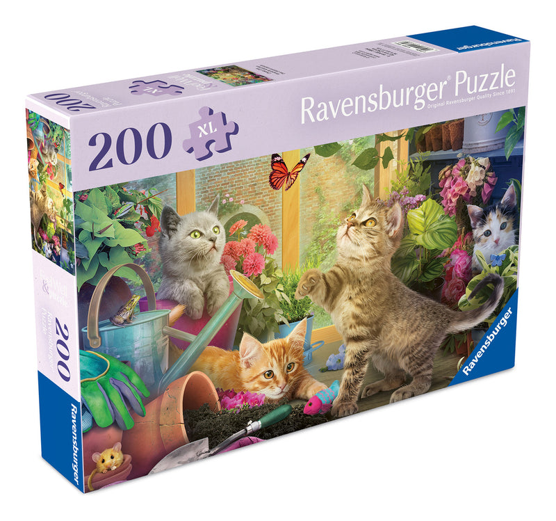 Playful Cats 200 Piece Jigsaw Puzzle
