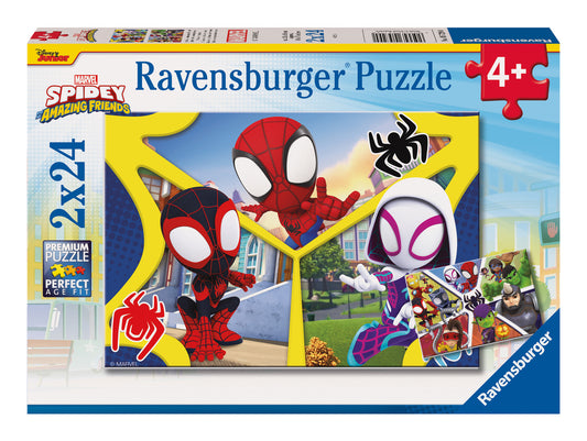 Spidey And His Amazing Friends 2x 24 Piece Jigsaw Puzzles