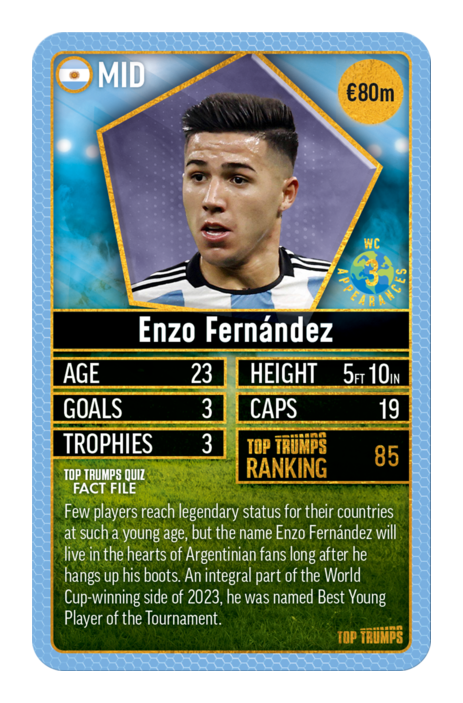 World Football Stars Top 200 Top Trumps - Pack 3 - Image