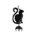 Black Cat Profile Windchime