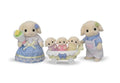 Sylvanian Families Flora Rabbit Family Toy Playset for Ages 3 and Up, side angle