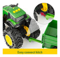 John Deere Lights & Sounds Tractor With Wagon - Image