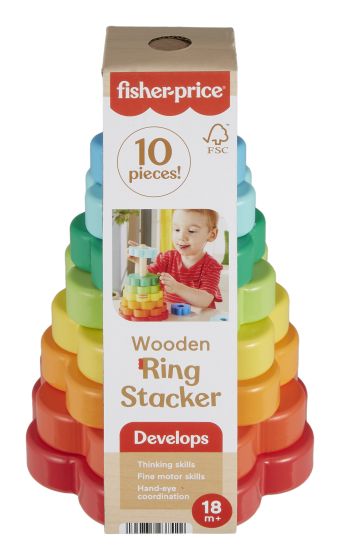 Fisher Price Wooden Ring Stacker