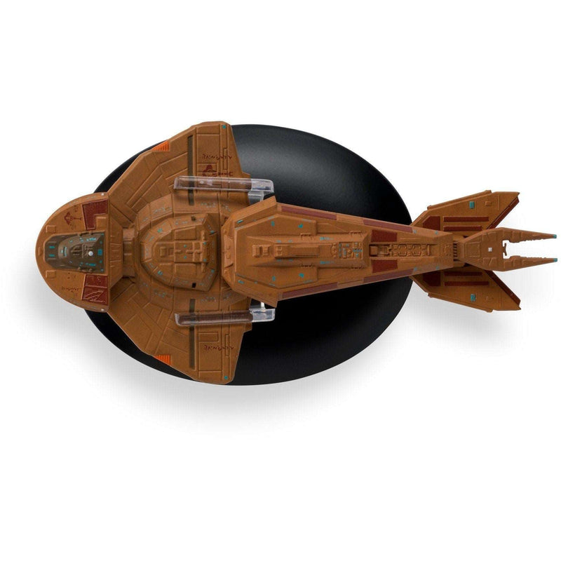Cardassian Keldon Class Cruiser Model Die Cast Ship (Eaglemoss / Star Trek), in display