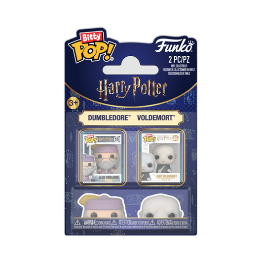 2-Pack - Harry Potter - Dumbledore & Voldemort Funko Bitty Pop! Vinyl Figures
