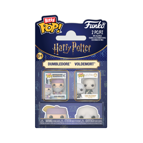 2-Pack - Harry Potter - Dumbledore & Voldemort Funko Bitty Pop! Vinyl Figures