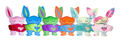 8 Count Assortment 14" Bumpas Weighted Plush Character