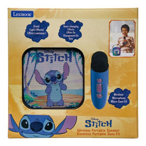 Stitch Portable Karaoke Speaker & 1 Wireless Microphone
