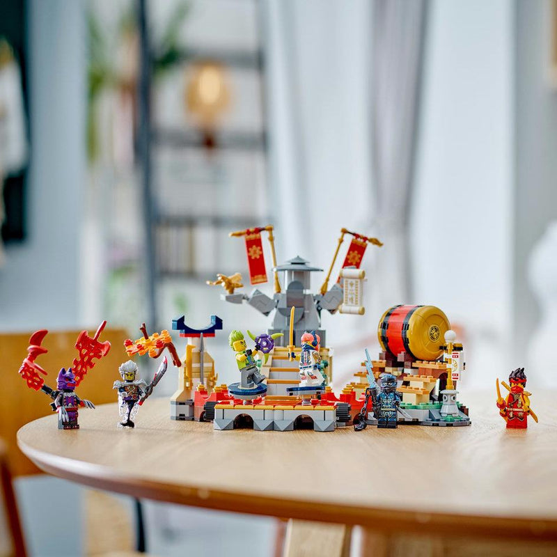 Lego Ninjago 71818 Tournament Battle Arena Playset for Ages 7 and Up, side angle