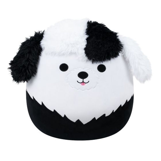 Original Squishmallows 16 Inch Brooks the Black and White Sheepadoodle