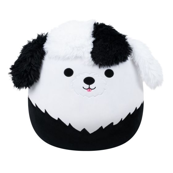 Original Squishmallows 16 Inch Brooks the Black and White Sheepadoodle