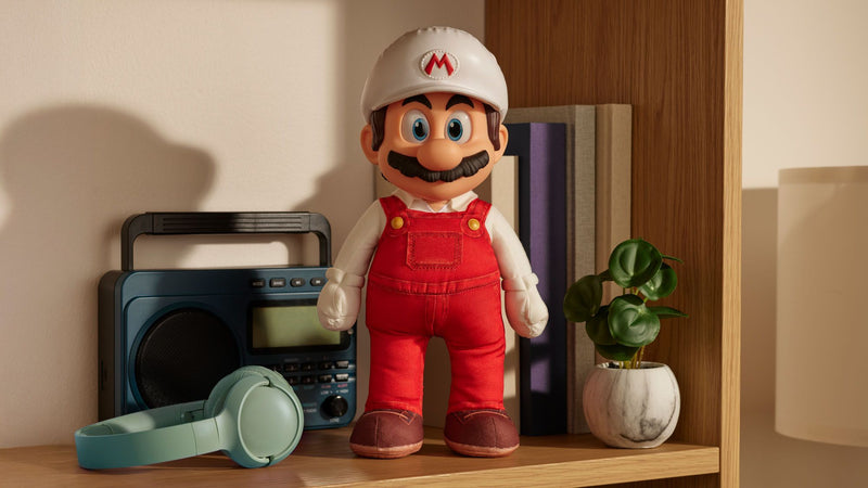 The Super Mario Galaxy Movie - 15" Posable Plush - Fire Mario - Image