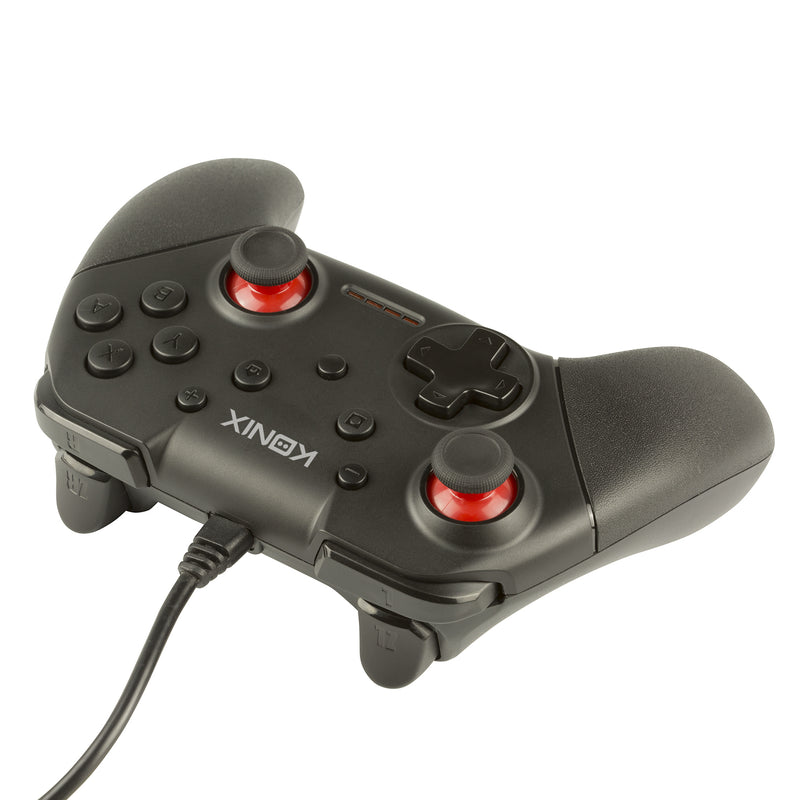 Konix Mythics Wired Controller Black for Nintendo Switch side angle