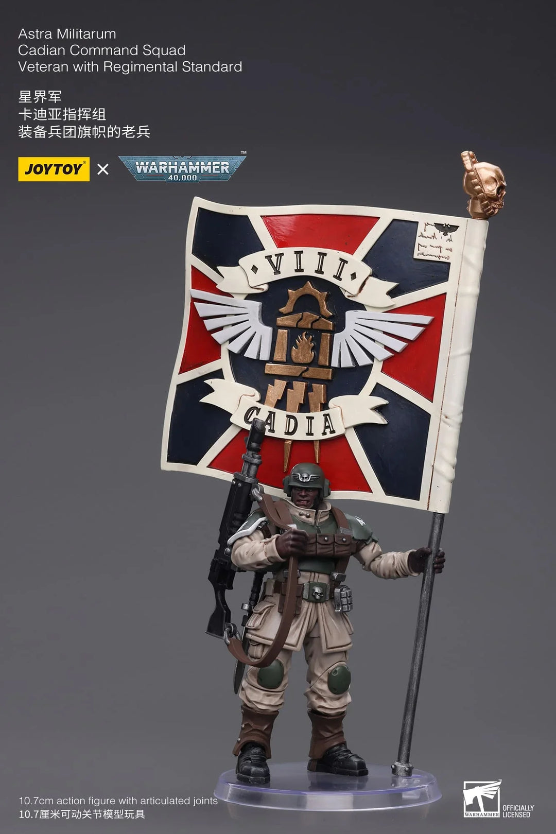 JoyToy Veteran with Regimental Standard Warhammer 40K 1/18 Scale Action Figure