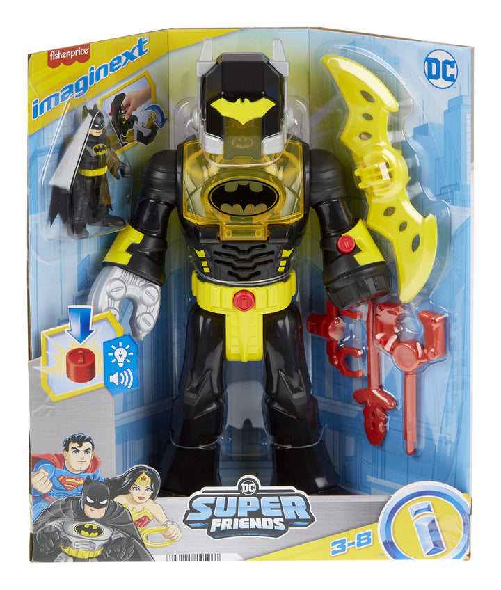 Imaginext DC Super Friends Heroes Batman Insider Black 12" Scale Poseable Figure Set with Accessories
