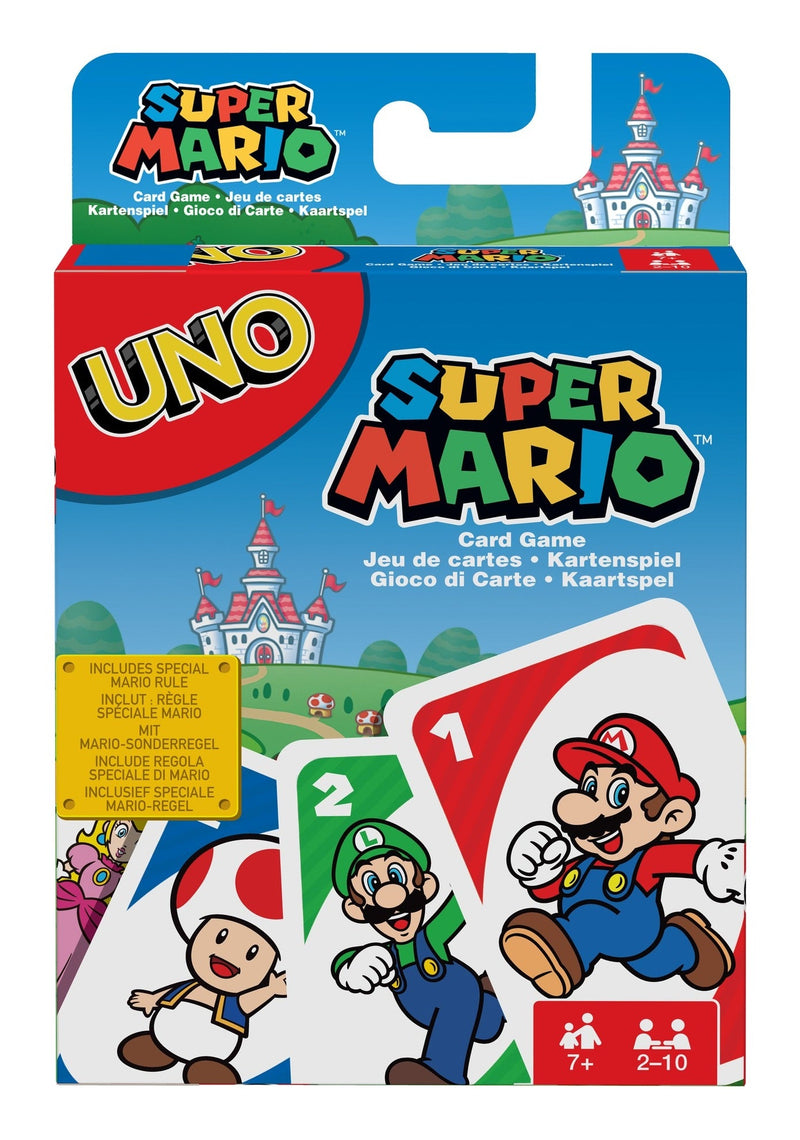 Uno Super Mario Bros, side angle