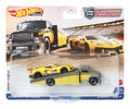 Hot Wheels Premium Team Transport 2-Pack Assortment, showing reverse